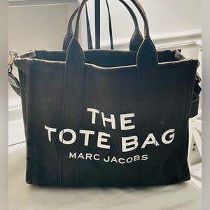 Marc Jacobs Black Canvas Tote Bag - Medium